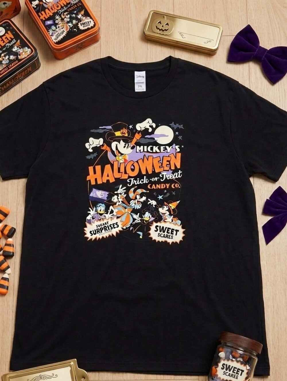 Mickey's Halloween Black Graphic Tee